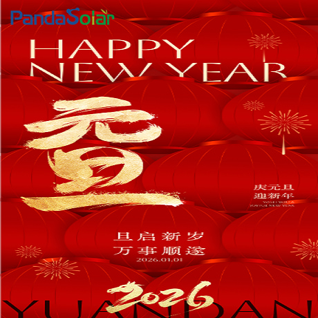 📌 Aviso de Feriado de Ano Novo da Panda Solar